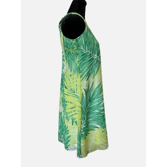 Calvin Klein Leaf sleeveless green Dress size 2 - Picture 4 of 6